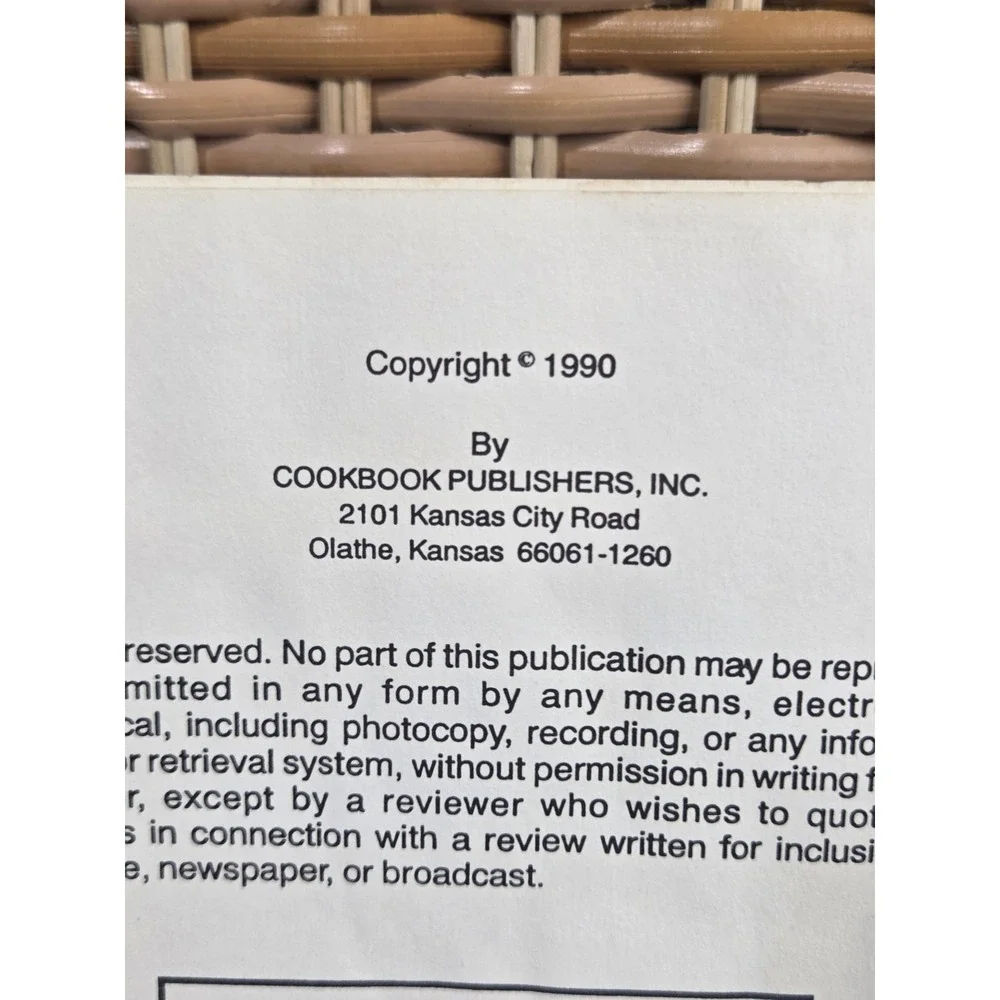 New‎ Hope Ladies Fellowship Cookbook 1990 Salisbury, NC ?